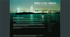 Desktop Screenshot of poweratlastforever.com